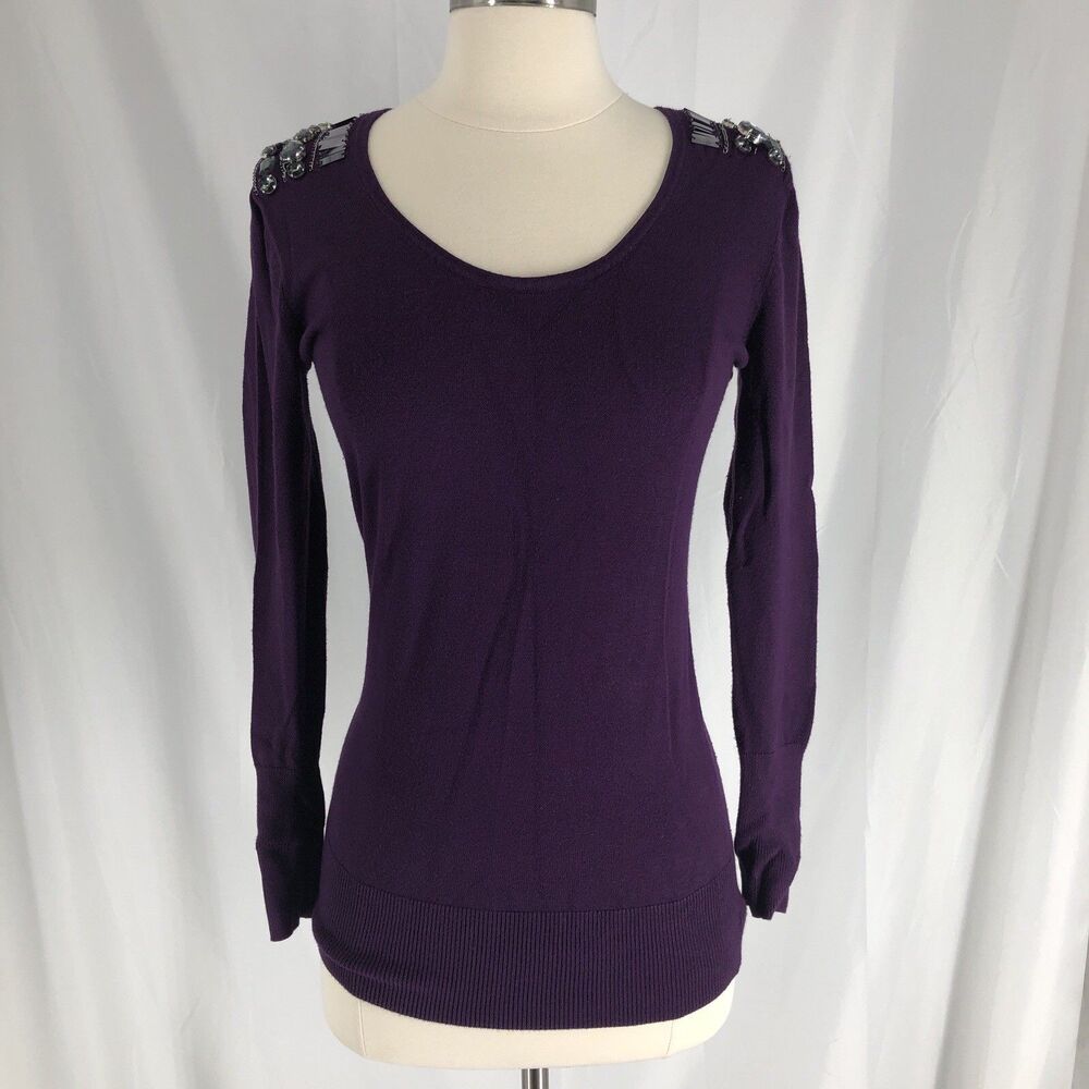 BCBGMAXAZRIA Sweater Top M Glam Knit